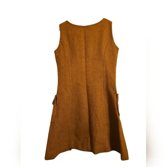 Vintage | Orange Wool Shift - Picture 4 of 5